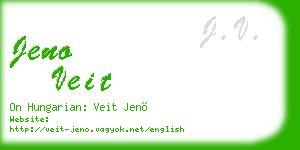 jeno veit business card